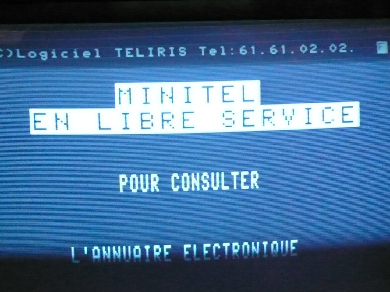 minitel homescreen